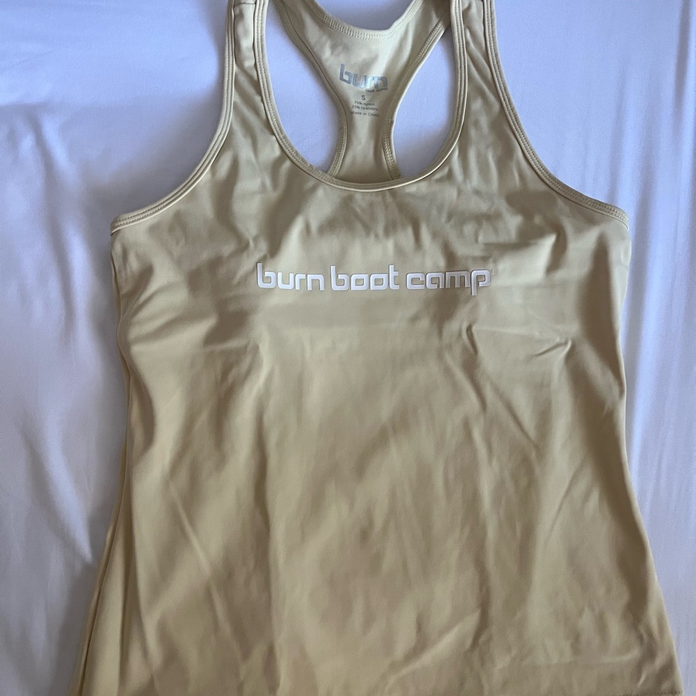 Burn Boot Camp Yellow Tank Top